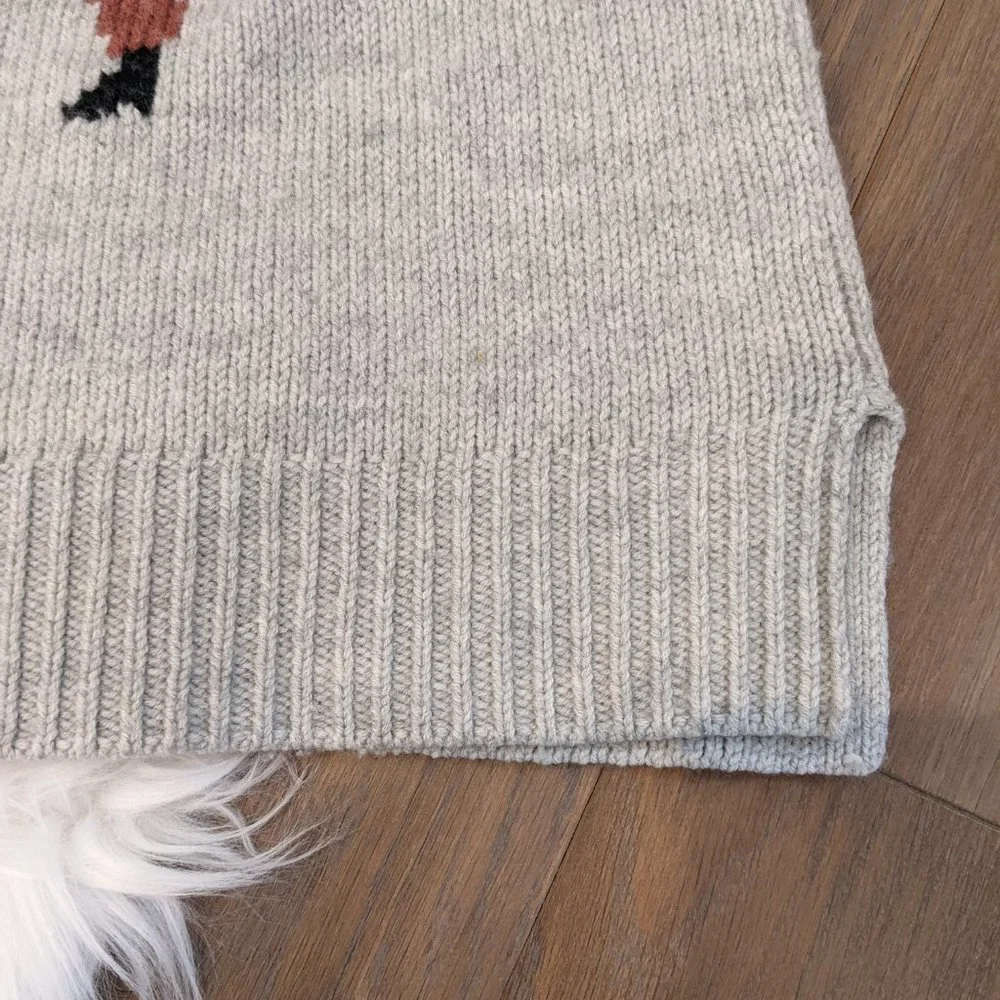 Madewell Cowgirl Sweater Madewell El Rancho Sweater Cowgirl Gray XXS - Picture 5 of 8